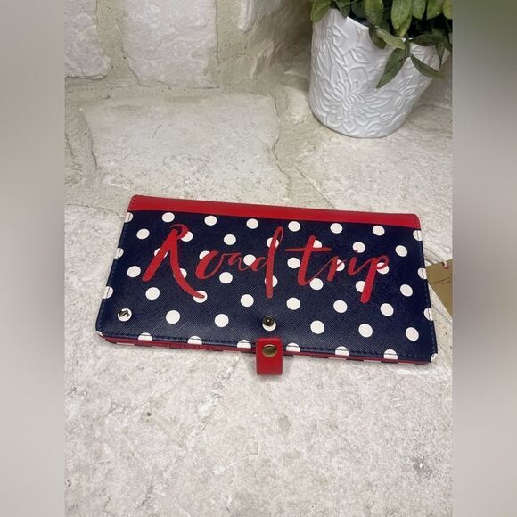Joules “Road Trip” Navy/red/white highflyer travel wallet NWT - Picture 2 of 7